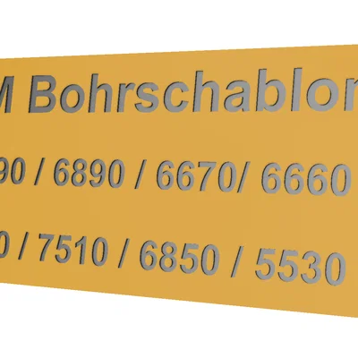 AVM Bohrschablone V4 – Dưỡng khoan FritzBox kèm mini thước thủy