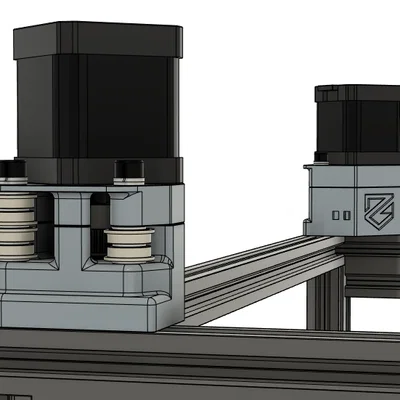 Mercury One.1: Cụm Stepper Tower Double Shear gắn trong khung (Inside Frame)