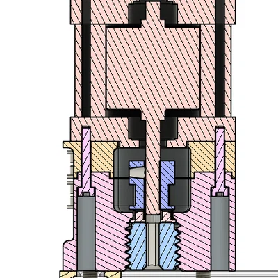 Mercury One.1: Cụm Stepper Tower Double Shear gắn trong khung (Inside Frame)