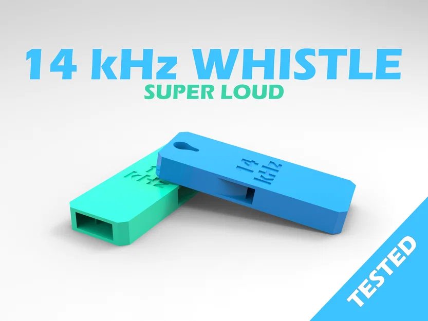 Còi huấn luyện chó 14 kHz - Thiết kế 3D in ấn dễ dàng - Image 1