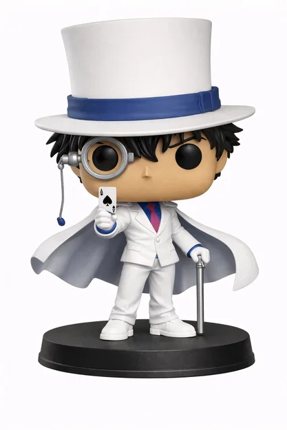 Mô hình 3D Kaito Kid - Siêu đạo chích phong cách Funko Pop - Image 1