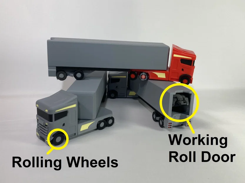 Mô hình xe đầu kéo container Articulated Euro Big Rig in 3D - Image 1