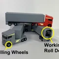 Mô hình xe đầu kéo container Articulated Euro Big Rig in 3D - Thumbnail 1