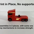 Mô hình xe đầu kéo container Articulated Euro Big Rig in 3D - Thumbnail 2