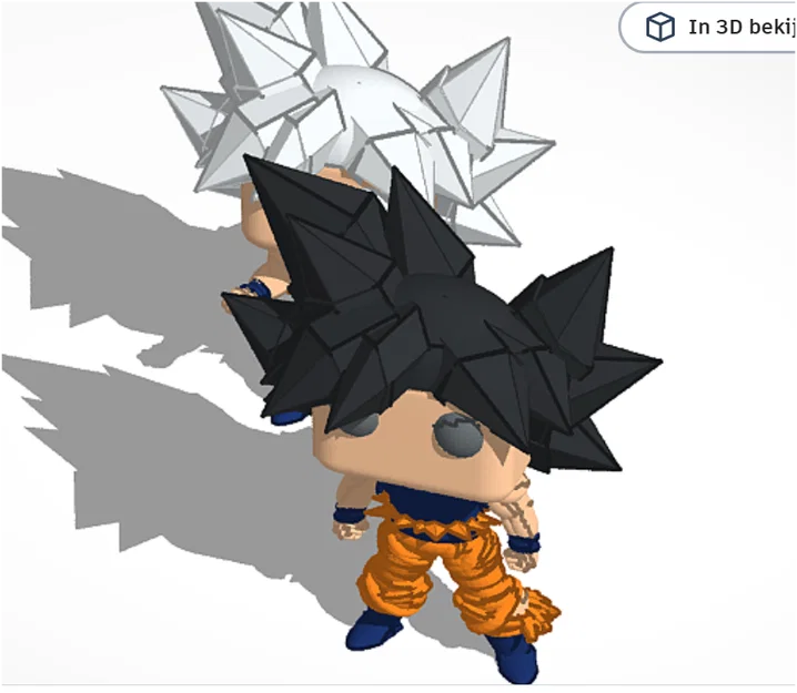 Mô hình Goku phong cách Funko Pop - File in 3D độc đáo cho fan Dragon Ball - Image 1