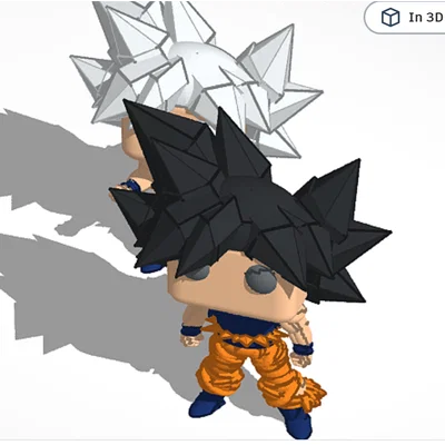 Mô hình Goku phong cách Funko Pop - File in 3D độc đáo cho fan Dragon Ball