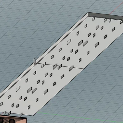Tấm Kệ Nhựa 3D Cho Giá Đựng Gia Vị Cánh Tủ Bếp (Shelf Module)
