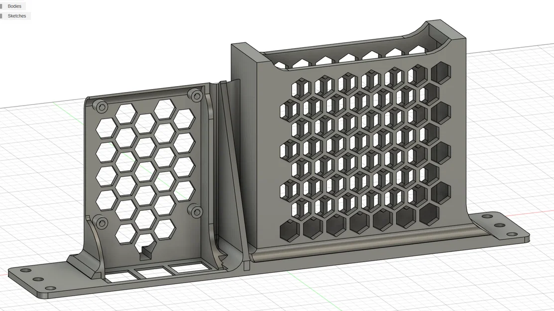 Ngàm gắn rack 10" U1 cho Raspberry Pi 4 & TP-Link TL-SG105 - Image 2