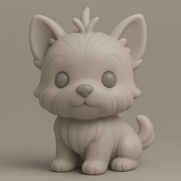Mô hình 3D chú chó Yorkshire Terrier (York) để bàn đáng yêu - Image 1