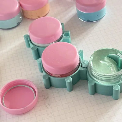 Khay Giữ Liên Kết (Interlocking) Cho Hũ Sơn hoặc Hũ Mỹ Phẩm 3cm