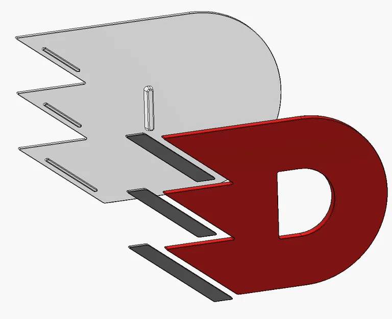 Mô hình trang trí treo tường Logo HC Dynamo Pardubice in 3D - Image 1