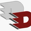 Mô hình trang trí treo tường Logo HC Dynamo Pardubice in 3D - Thumbnail 1