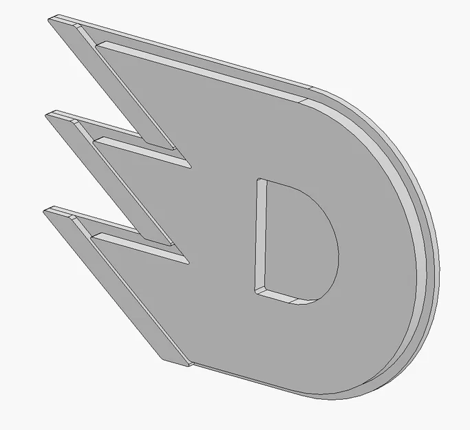Mô hình trang trí treo tường Logo HC Dynamo Pardubice in 3D - Image 3