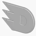 Mô hình trang trí treo tường Logo HC Dynamo Pardubice in 3D - Thumbnail 3