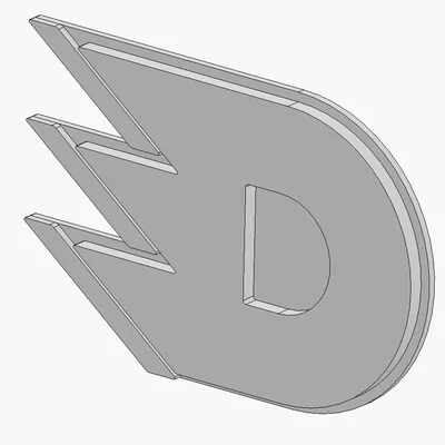 Mô hình trang trí treo tường Logo HC Dynamo Pardubice in 3D