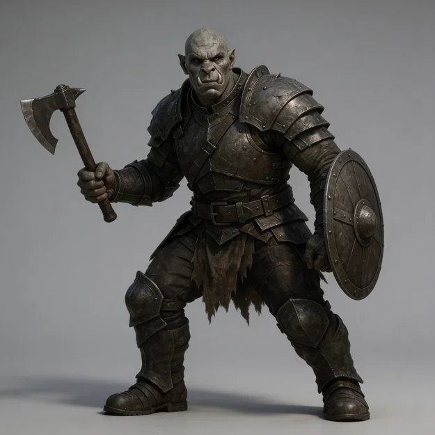 Mô hình chiến binh Uruk-hai tỉ lệ 1:24 cho in 3D chuyên nghiệp - Image 1