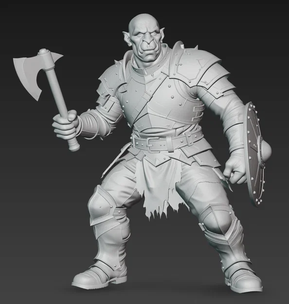 Mô hình chiến binh Uruk-hai tỉ lệ 1:24 cho in 3D chuyên nghiệp - Image 2