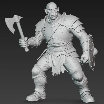 Mô hình chiến binh Uruk-hai tỉ lệ 1:24 cho in 3D chuyên nghiệp