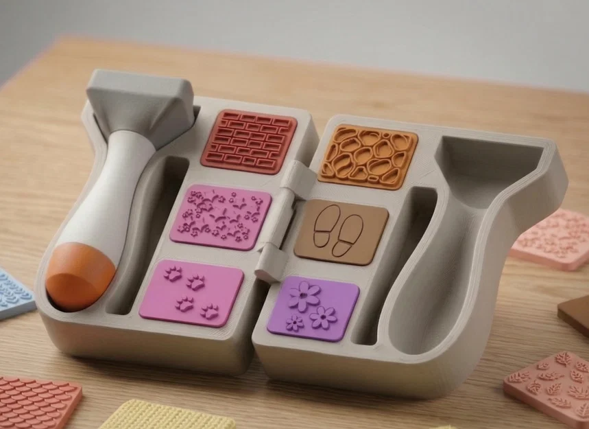 Bộ Play Dough Stamp Kit Nam Châm (Đổi Texture) – Print-in-Place - Image 1