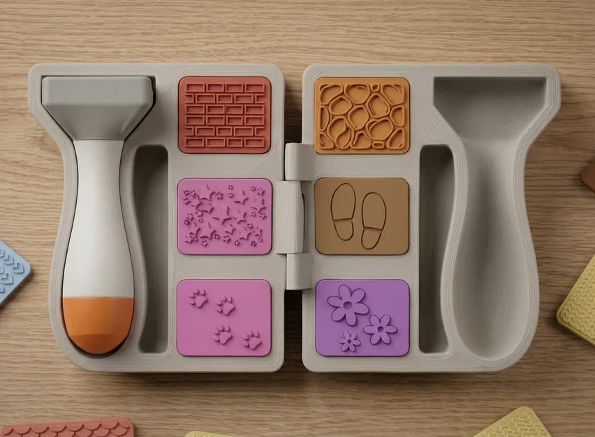 Bộ Play Dough Stamp Kit Nam Châm (Đổi Texture) – Print-in-Place - Image 3