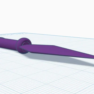 Mô hình Kunai Ninja in 3D độc đáo - Thiết kế không cần support