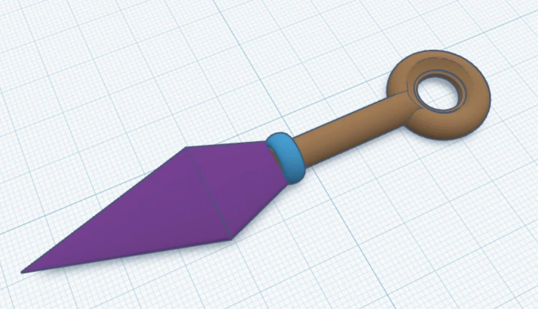 Mô hình Kunai Ninja in 3D độc đáo - Thiết kế không cần support - Image 2