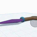 Mô hình Kunai Ninja in 3D độc đáo - Thiết kế không cần support - Thumbnail 3