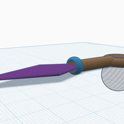Mô hình Kunai Ninja in 3D độc đáo - Thiết kế không cần support