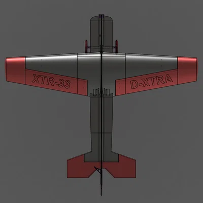 XTR-33 | Máy bay RC 3D print hoàn toàn, nhà/ngoài trời, aerobatics nhẹ