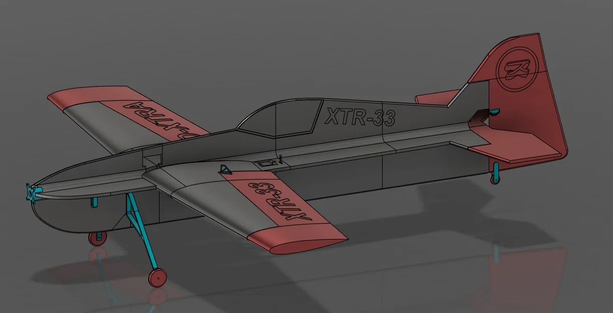 XTR-33 | Máy bay RC 3D print hoàn toàn, nhà/ngoài trời, aerobatics nhẹ - Image 4