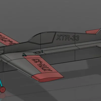 XTR-33 | Máy bay RC 3D print hoàn toàn, nhà/ngoài trời, aerobatics nhẹ