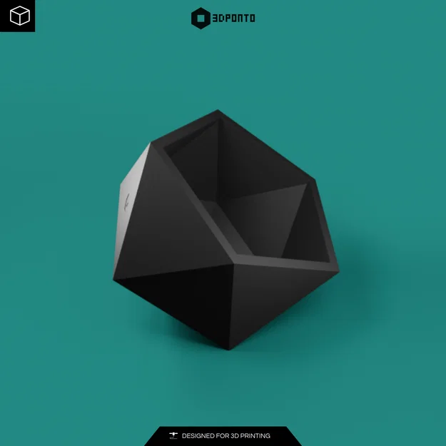 Desk Organizer Polygon Cube Lite – Khay Organizer Hình Học In 3D - Image 2