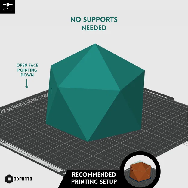 Desk Organizer Polygon Cube Lite – Khay Organizer Hình Học In 3D - Image 3