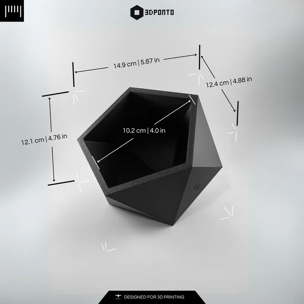 Desk Organizer Polygon Cube Lite – Khay Organizer Hình Học In 3D - Image 4