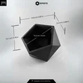 Desk Organizer Polygon Cube Lite – Khay Organizer Hình Học In 3D - Thumbnail 4