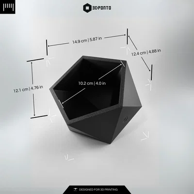 Desk Organizer Polygon Cube Lite – Khay Organizer Hình Học In 3D