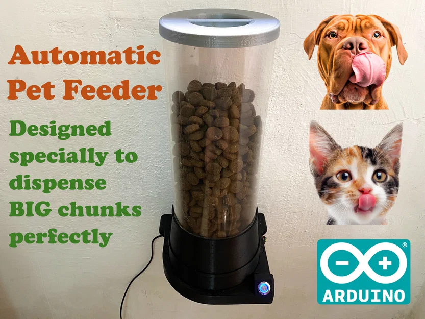 Automatic Pet Feeder - Máy cho thú cưng ăn tự động 3D - Image 1