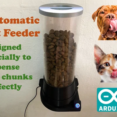 Automatic Pet Feeder - Máy cho thú cưng ăn tự động 3D