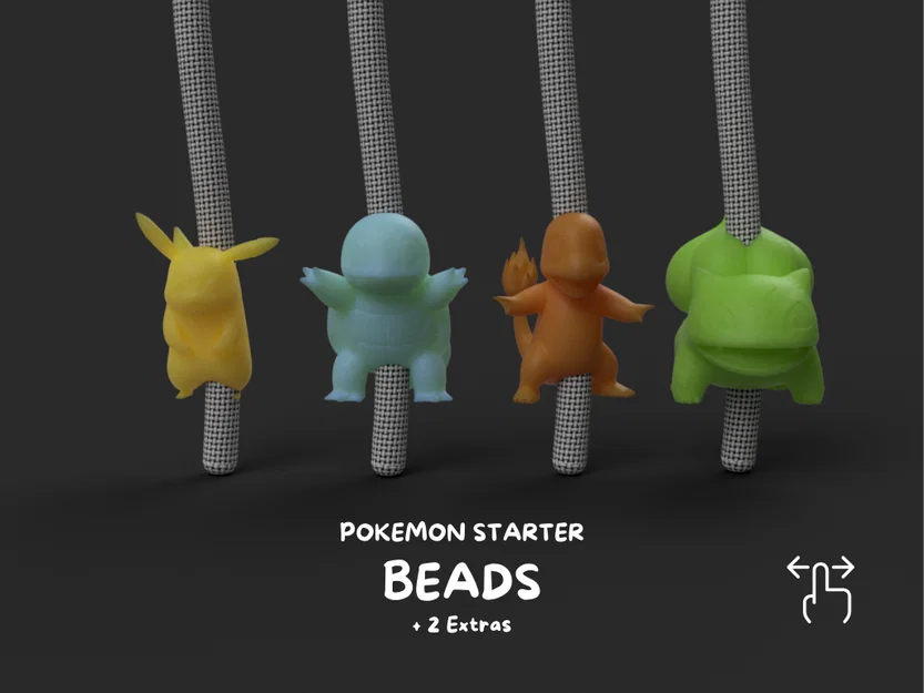 Bộ Hạt Bead Pokémon – Starter + 2 Mẫu Bonus - Image 1