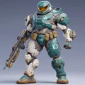 Mô hình chiến binh không gian Space Soldier 1 ấn tượng cho in 3D - Thumbnail 1