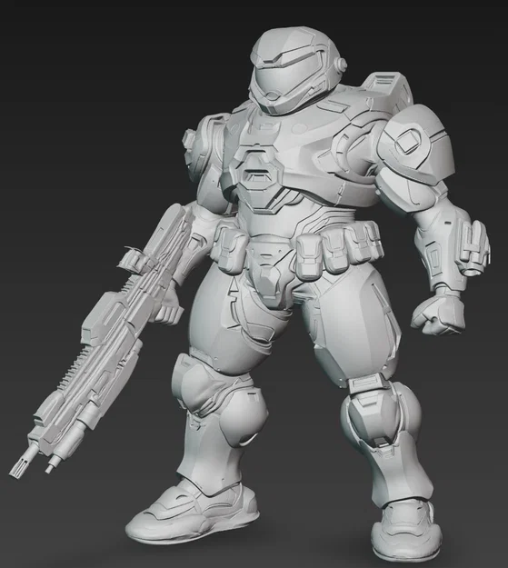 Mô hình chiến binh không gian Space Soldier 1 ấn tượng cho in 3D - Image 2