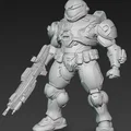 Mô hình chiến binh không gian Space Soldier 1 ấn tượng cho in 3D - Thumbnail 2