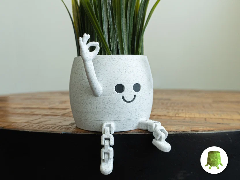 Happy Flex Sitting Pot OK Hand – Chậu ngồi cử chỉ OK (1 tay) - Image 1