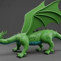 Mô hình rồng xanh Drago Verde in 3D trang trí độc đáo - Thumbnail 1