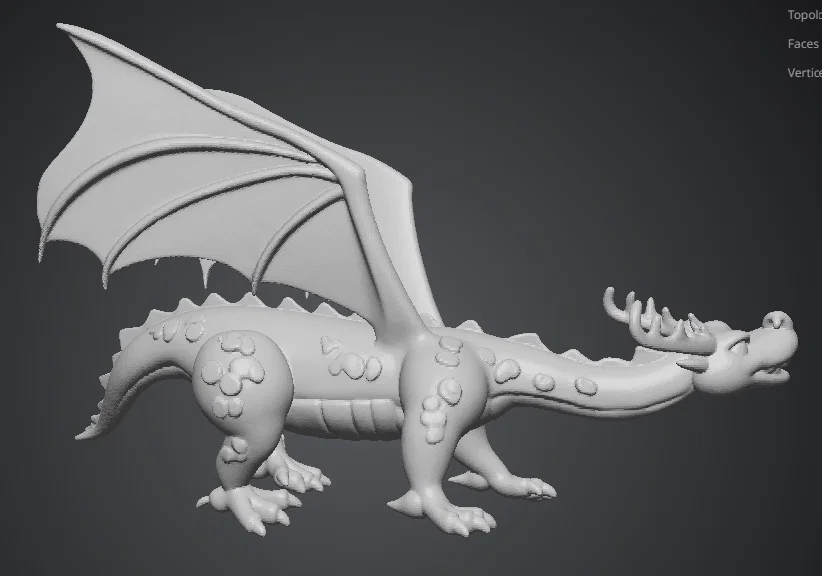 Mô hình rồng xanh Drago Verde in 3D trang trí độc đáo - Image 3