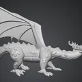 Mô hình rồng xanh Drago Verde in 3D trang trí độc đáo - Thumbnail 3