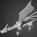 Mô hình rồng xanh Drago Verde in 3D trang trí độc đáo - Thumbnail 4