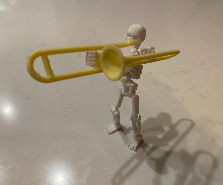 Mô hình kèn Trombone tí hon cho bộ xương in 3D - Image 1
