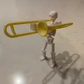 Mô hình kèn Trombone tí hon cho bộ xương in 3D - Thumbnail 1