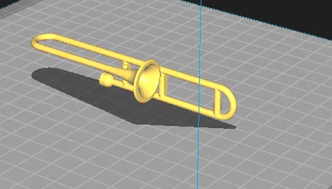 Mô hình kèn Trombone tí hon cho bộ xương in 3D - Image 2